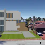 HLEVEL ARCHITECTURE 360 HERON RENDERED AERIAL VIEW