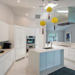 HLEVEL ARCHITECTURE MISSION DR REMODEL KITCHEN VIEW WITH LAMPS